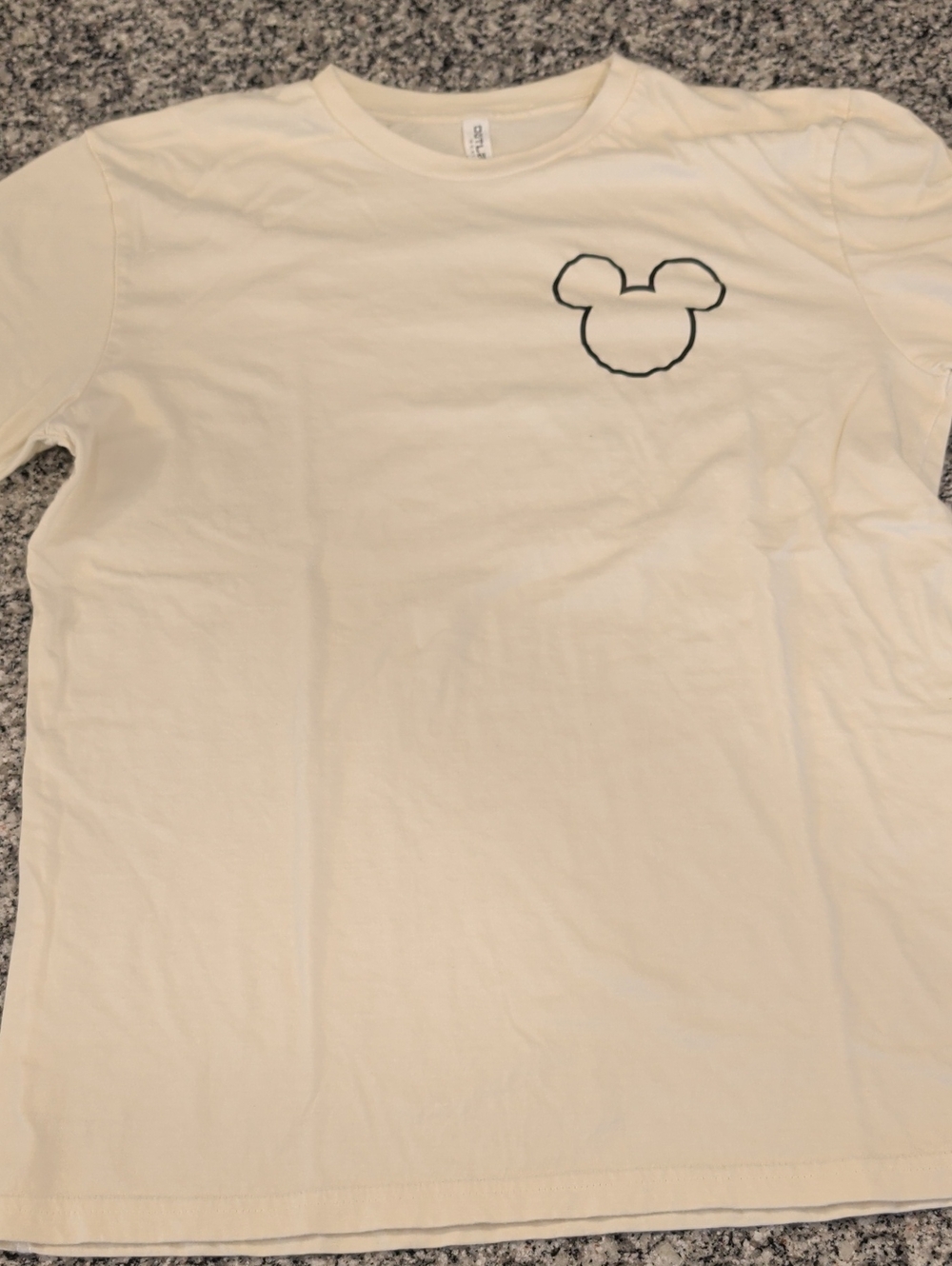 Disney Men's Cream Graphic Short-Sleeve Tee
